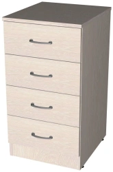4-Drawer Side Cabinet (450x600x750) 16mm Melamine Board