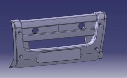 Central Front Bumper Trim for Ural RWD Truck S35510E-2803051