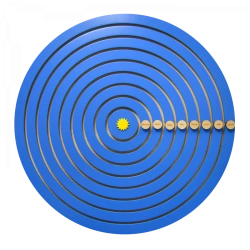 Solar System Busy Board BZK-040 for Preschool Learning