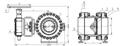 Flanged Regulating Disc Valve ZR DN 50-800 PN 1.6-12.5 MPa