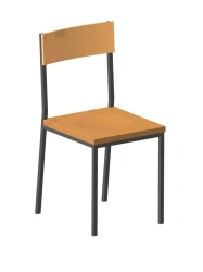Modern RS 0.00.59 Quadrum Chair with Backrest