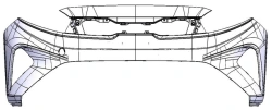 Front Bumper Cover Kit for KIA Vehicles - BD B86511-M6000