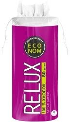 Premium Cotton Pads for Gentle Skin Care RELUX 1/80/24