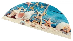 SHAHINTEX SILK PHOTOPRINT Mat "Shells" 62x31 (Semi-Circular)