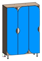 Children's 3-Section Changing Cabinet, Model SShkD-03