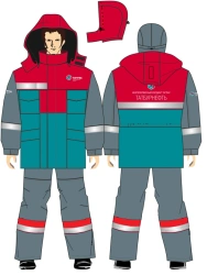 Men's Protective Suit (Jacket and Bib Overalls) for Cold Weather and Industrial Use