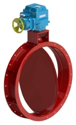 Rotating Valve Type 12s-8 for Flow Regulation, PN 0.1 MPa, DN 300-1400