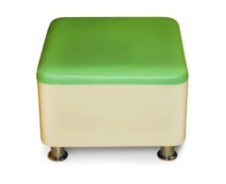Kids Trapezium Puff with Wooden Frame and Eco-Leather Cover