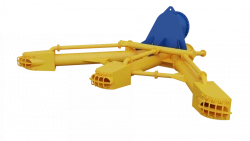 Three-Suction Soil Receiver with Hydraulic Washing