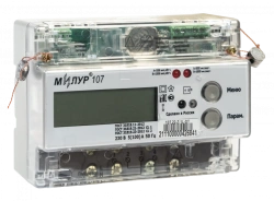 Static Electric Energy Meter Milur 107S.22-PRZ-1L-DT