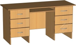 Teacher's Desk with Two Pedestals SТОУ2т with Drawers