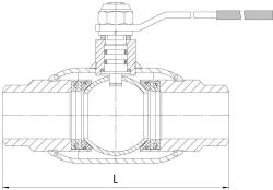 Ball Valve for Welding KSHC DN 15-400 PN 1.6-4.0 MPa