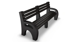 2m Sofa with Armrests - Polymer Sand Composite