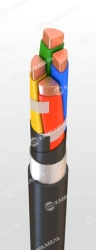 Power Cable with Copper Conductors, XLPE Insulation, 3kV Pvbashp Model