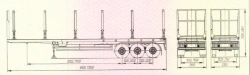 Timber Transport Semi-Trailer UST 946512
