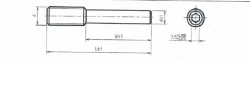 Compression Screw Steel M7 17mm