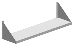 Stainless Steel Wall Shelf 1000x300 mm - Solid Design