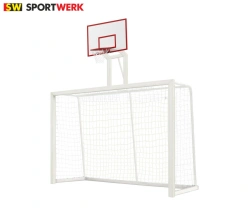 Free-standing Handball Goals with Basketball Board 3x2x1