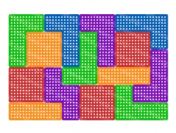 Tetris Wall Panels - Classic Set of 14 Elements, Model NPT-014