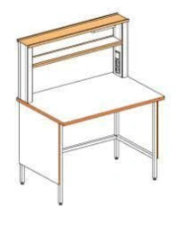 Custom Wooden Physics Laboratory Table