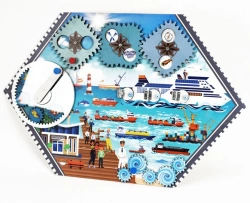 Educational Activity Board - Wall Mounted Captain Ship Model