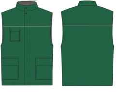 Women's Insulated Vest for Protection Against Industrial Contaminants Model J-6