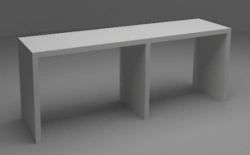 Dressing Room Bench TUMBA TP, Model "MS MEBEL