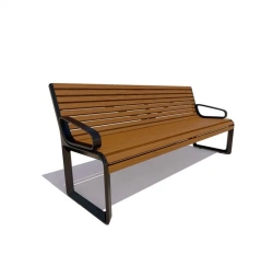 Milan Park Bench with Armrests, Model 76073