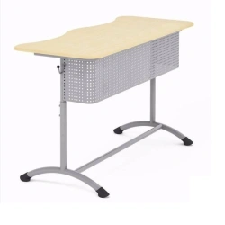 Adjustable Student Desk with Round Tube Frame