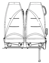 Right Two-Person Passenger Seat COT.KHP.3-6840024