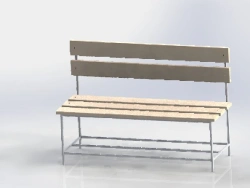 Changing Room Bench - Customizable Metal Frame
