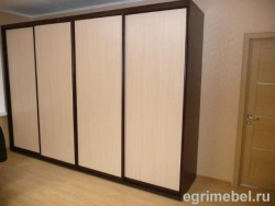 Sliding Door Wardrobe with Shelves and Rails - Model SHK-1