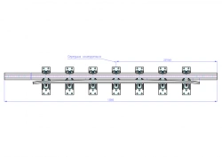 Cross Rail with Counter Rail for Switches Project 2766.34.000