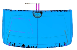 Windshield GAZ NN (Color C+G) Code 00223LFW00009