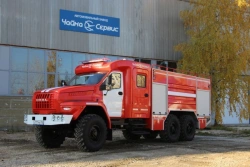 Fire Tanker Truck AC 6.0-70 on Ural 4320 Chassis