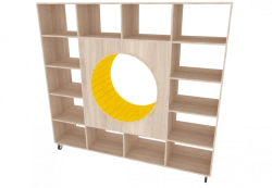 Double-Sided Movable Shelf 2000x500x1850mm