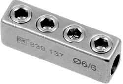 Axial Connector Ø6/6 mm for Spinal Fixation, Article 839.137