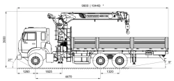 Truck-Mounted Crane KMA-150-1 for Load Handling