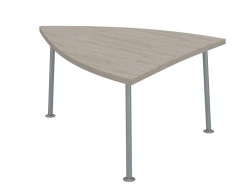 Compact Table 5 - Durable Melamine Top with Chrome Legs