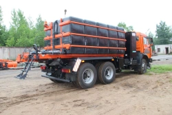 All-Season Road Sweeper Machine MKDU-2GM on KAMAZ-65115-37 Chassis
