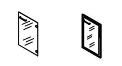 Low Glass Door for Office Furniture Set "Grand