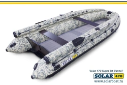 Inflatable Motorboat SOLAR-470 Super Jet Tunnel (2020)
