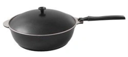 Aluminum Cast Saute Pan 260/75mm with Detachable Handle by Kukmara