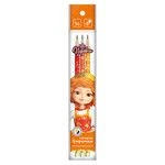 Round Graphite Pencils Set with Eraser "Tsarevny" TSR-3P-03