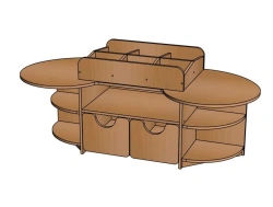 Builder Table-Shelf for Preschool Activities - SD58