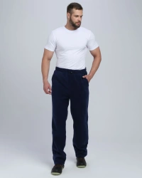 Comfortable Men's Camp Pants, Dark Blue, Art. 87494830