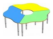 Trilistnik Table Set of Three Tables