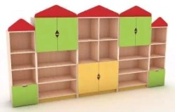 Toy Storage Wall "House" for Organizing Toys and Books (art. 50046-082)