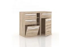 Combined Chest of Drawers Marta LD 124.130.000 (White/Desira Ash)