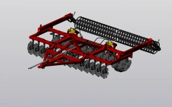 Trailed Disc Harrow with Spiral Roller BD-4x2P